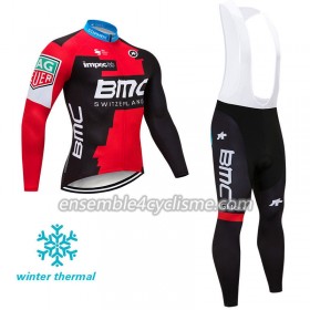 Tenue Maillot M/L + Collant à Bretelles 2018 BMC Racing Team Hiver Thermal Fleece N001